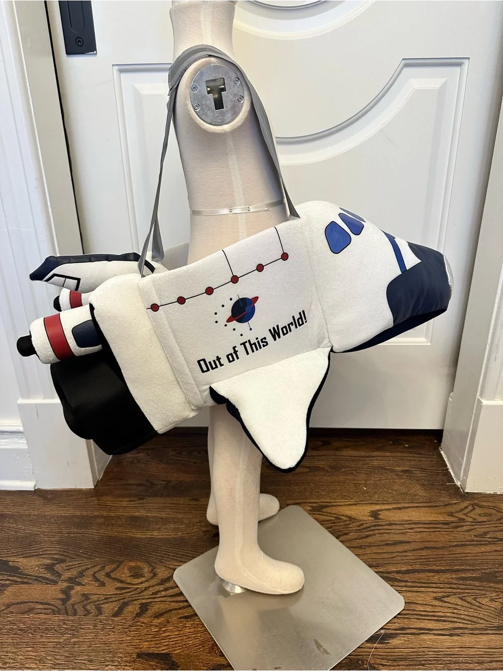 Space Shuttle Astronaut Pilot 3-D Ride In On Costume Kids Plush NEW